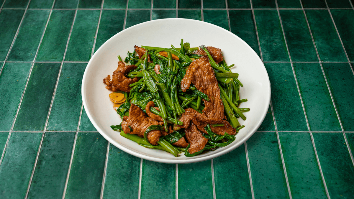 Stir-Fried Ong Choy with Beef menu item